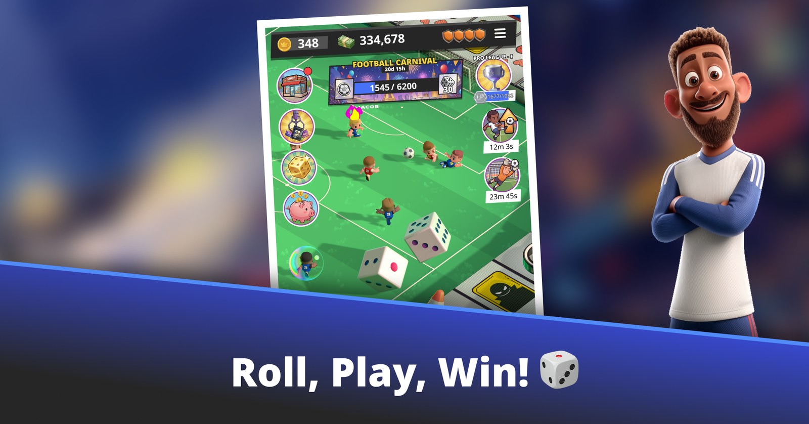 Football Go! - Roll, Play, Win!
